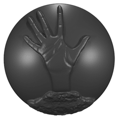Copy of Custom Jeep Badges (HD) High Definition 23 Gladiator Zombie Hand