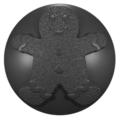 Custom Jeep Badges - Passenger Side (HD) Gingerbread Man 