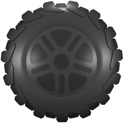 Custom Jeep Badges - Passenger Side (HD) Wheel Tire 