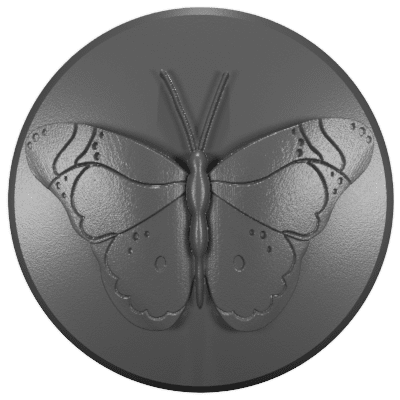 2018 - 2023 Jeep Wrangler & Gladiator Wiper Caps (HD) Butterfly 