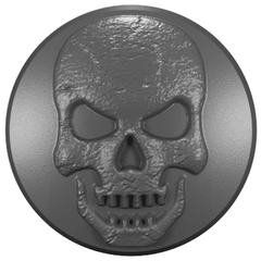 2018 - 2023 Jeep Wrangler & Gladiator Wiper Caps (HD) Skull 