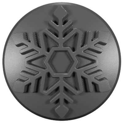 2018 - 2023 Jeep Wrangler & Gladiator Wiper Caps (HD) Snowflake 