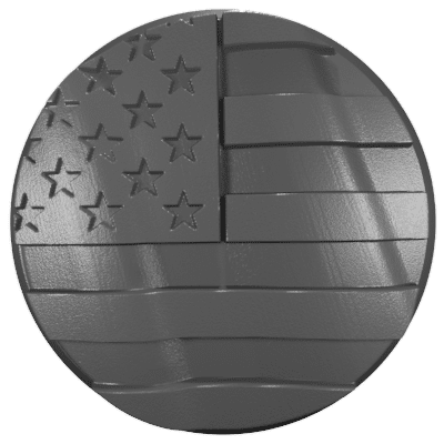 2018 - 2023 Jeep Wrangler & Gladiator Wiper Caps (HD) American Flag 