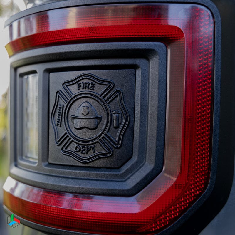 Custom Panels for Oracle JT Gladiator Flush Lights Fire Badge 