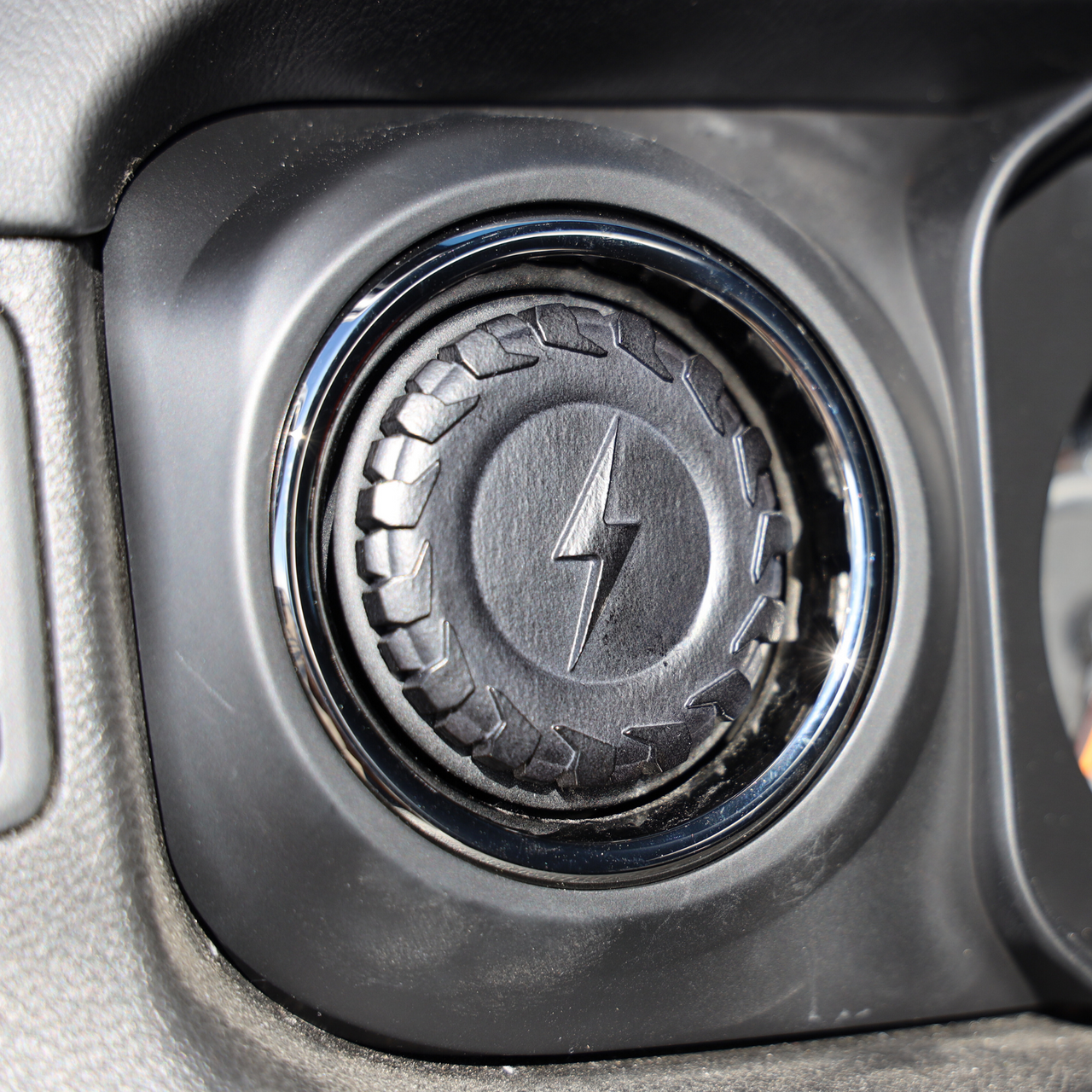 Lightning Bolt in Tire | Air Vent Covers
